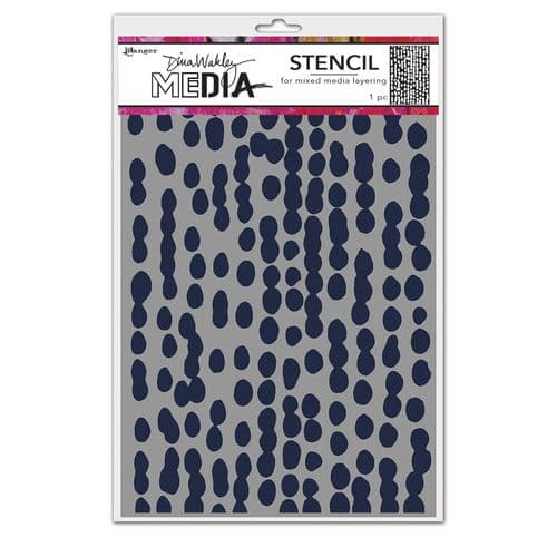 Dina Wakley Media - Stencil - Mushy Dots