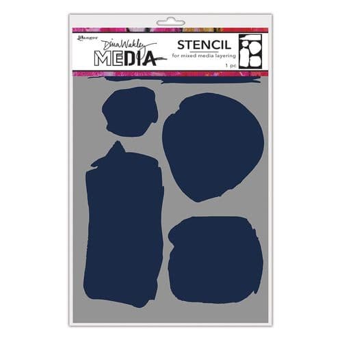 Dina Wakley Media - Stencil - Uneven Shapes