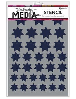 Dina Wakley Media - Stencil - Variegated Stars
