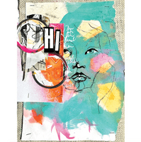 Dina Wakley - Media Transparencies - Abstract Portraits #2