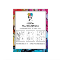 Dina Wakley - Media Transparencies - Abstract Portraits #2