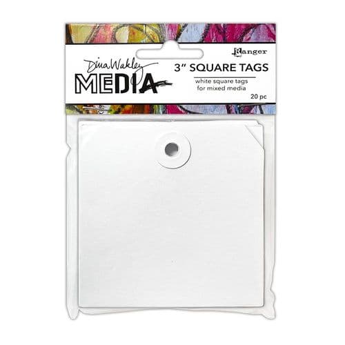 Dina Wakley - Square Tags - 3"