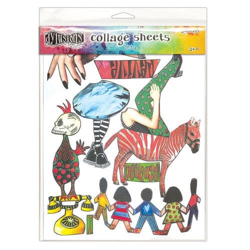 Dylusions - Collage Sheets - Set #4