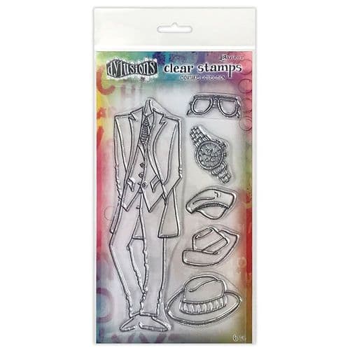 Dylusions - Couture Collection - Clear Stamps - A Day at the Races