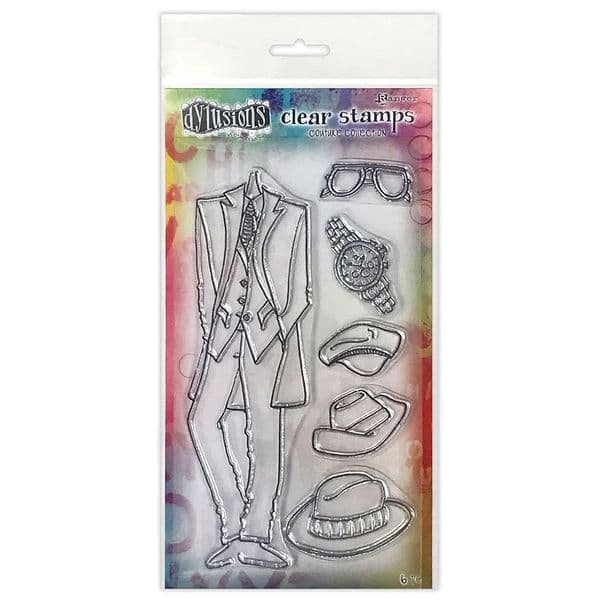 Dylusions - Couture Collection - Clear Stamps - A Day at the Races