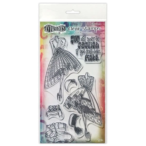 Dylusions - Couture Collection - Clear Stamps - Night at the Opera Duo