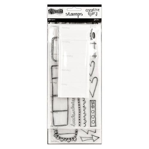 Dylusions - Creative Dyary Collection - Stamp Set #2