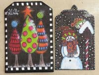 Dylusions - Dyamond Boards - Large - Assorted Tags