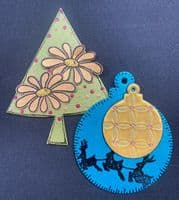 Dylusions - Dyamond Boards - Large - Baubles & Stars