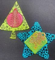 Dylusions - Dyamond Boards - Large - Baubles & Stars