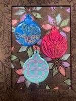 Dylusions - Dyamond Boards - Small - Baubles & Stars