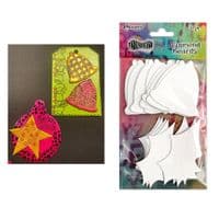 Dylusions - Dyamond Boards - Small - Bells & Holly