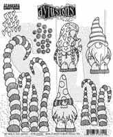 Dylusions - No Place Like Gnome - Rubber Stamp & Cutting Die Set