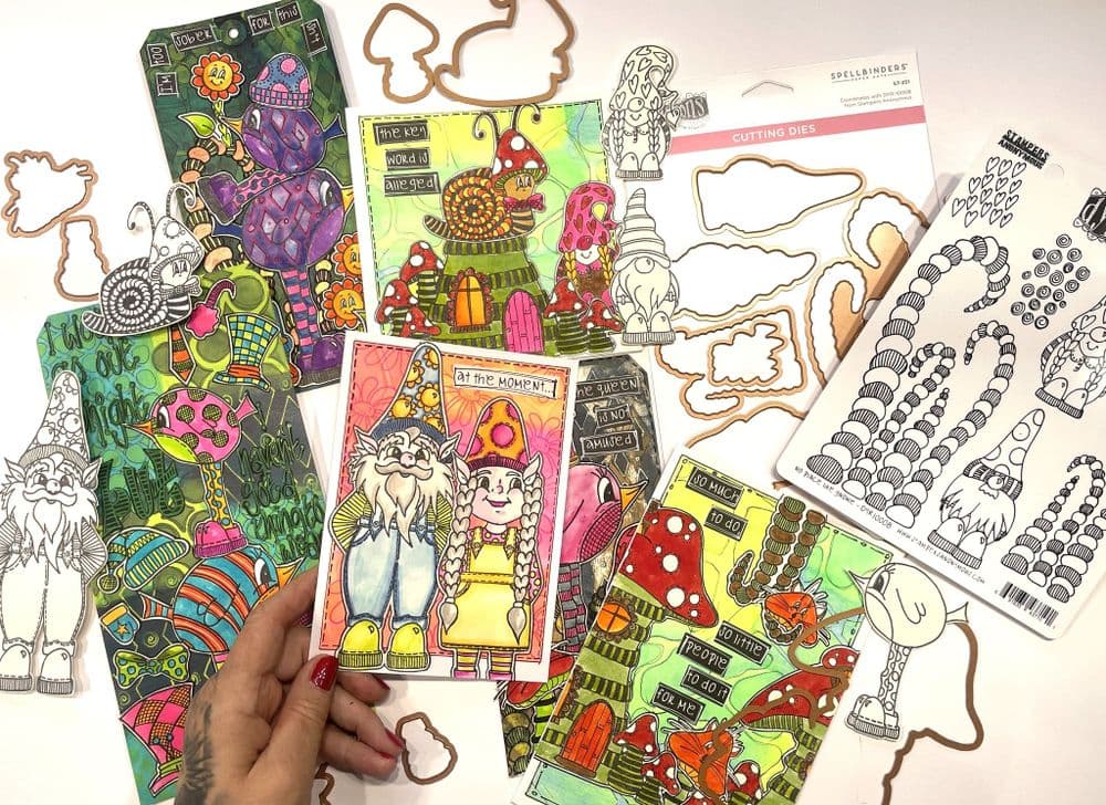 Dylusions - Rubber Stamp & Cutting Die Set - Full Collection