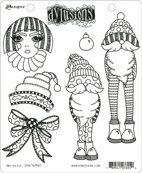 Dylusions - Rubber Stamps - Any Old Elf