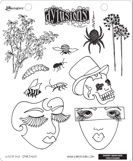 Dylusions - Rubber Stamps - Bits of This