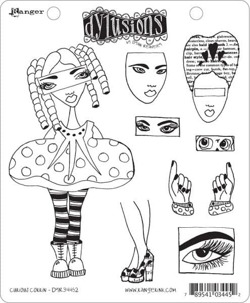 Dylusions - Rubber Stamps - Curious Corrin