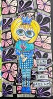 Dylusions - Rubber Stamps - Dinky Dolls #2