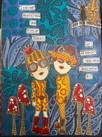 Dylusions - Rubber Stamps - Dinky Dolls #2