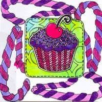Dylusions - Rubber Stamps - Eat Me