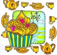 Dylusions - Rubber Stamps - Eat Me