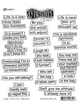 Dylusions - Rubber Stamps - Laugh 'Till You Leak