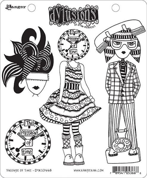 Dylusions - Rubber Stamps - Passage of Time
