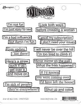 Dylusions - Rubber Stamps - Shut up and Colour