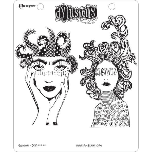Dylusions - Rubber Stamps - Survivor