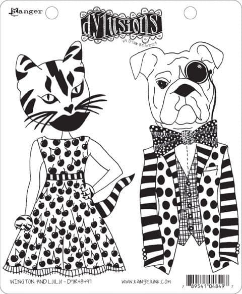 Dylusions - Rubber Stamps - Winston & Lulu