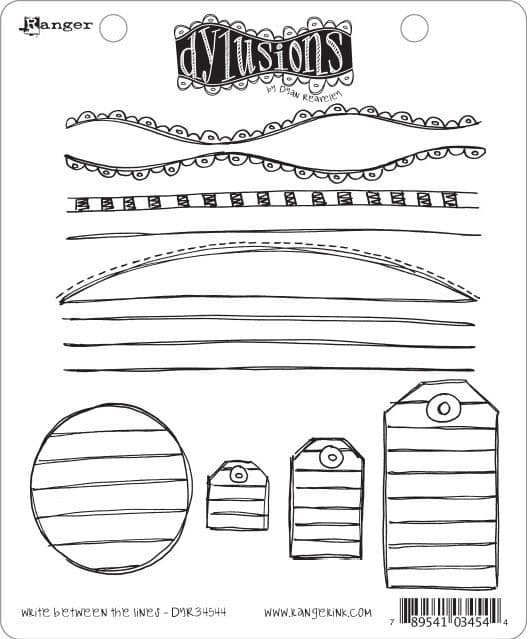Dylusions - Rubber Stamps - Write Between the Lines