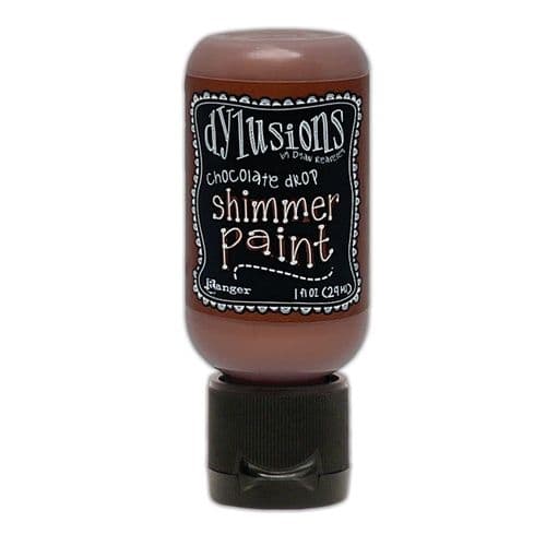 Dylusions - Shimmer Acrylic Paint - 1 oz Bottle - Chocolate Drop