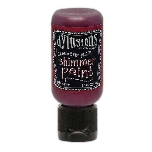 Dylusions - Shimmer Acrylic Paint - 1 oz Bottle - Cranberry Juice