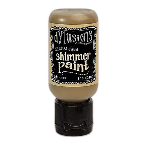 Dylusions - Shimmer Acrylic Paint - 1 oz Bottle - Desert Sand