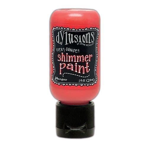 Dylusions - Shimmer Acrylic Paint - 1 oz Bottle - Fiery Sunset