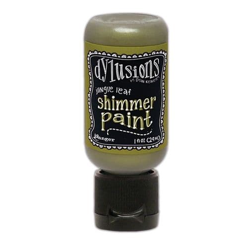 Dylusions - Shimmer Acrylic Paint - 1 oz Bottle - Jungle Leaf