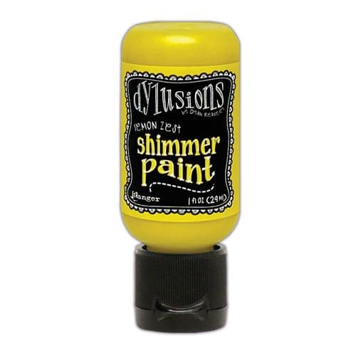 Dylusions - Shimmer Acrylic Paint - 1 oz Bottle - Lemon Zest