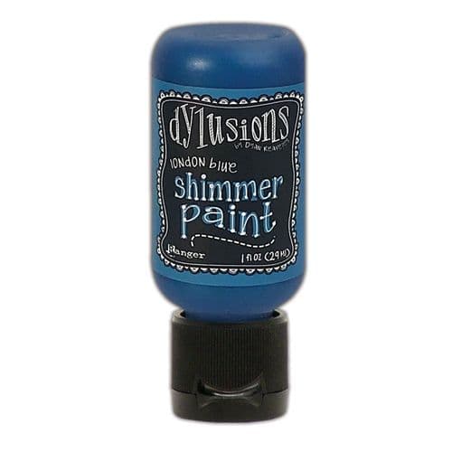 Dylusions - Shimmer Acrylic Paint - 1 oz Bottle - London Blue