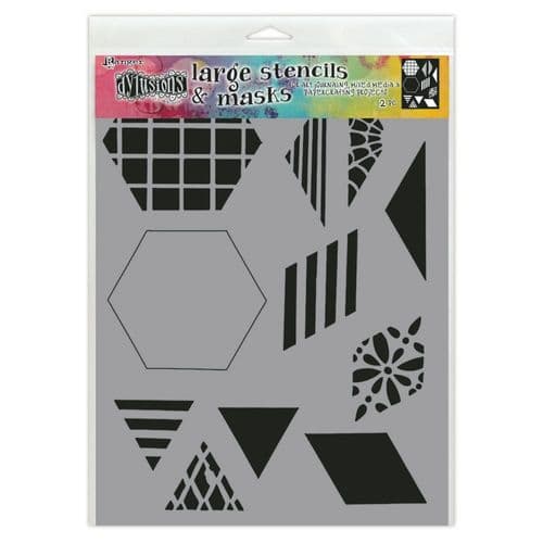 Dylusions - Stencil - 9x12" 2" Quilt