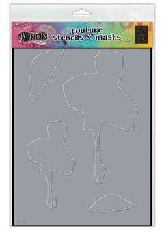 Dylusions - Stencil - 9x12" - Couture - Walk in the Park