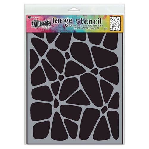 Dylusions - Stencil - 9x12" - Crazy Paving
