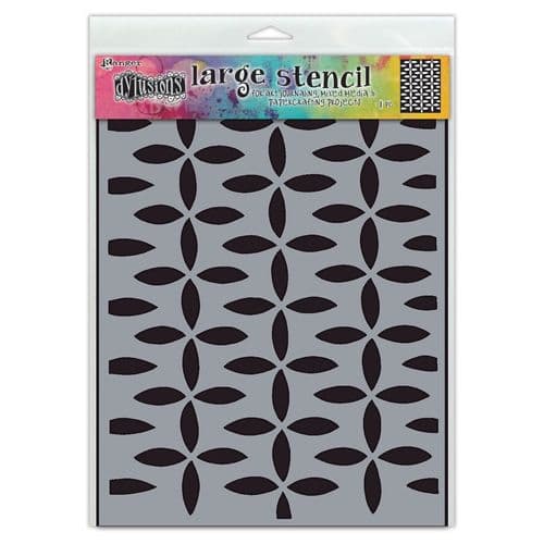 Dylusions - Stencil - 9x12" - Retro Grid