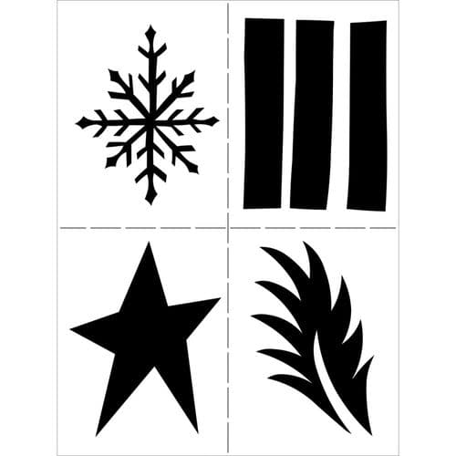Dylusions - Stencil - 9x12" Shapes