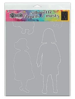 Dylusions - Stencil Silhouette - 9x12" Edith