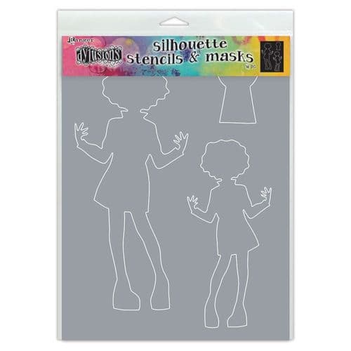 Dylusions - Stencil Silhouette - 9x12" Maisie