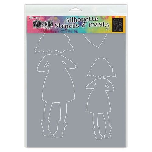 Dylusions - Stencil Silhouette - 9x12" Martha