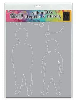 Dylusions - Stencil Silhouette - 9x12" Otis