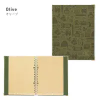 Eric x Kleid - A5 Binder Notebook - Olive - Kraft Pages