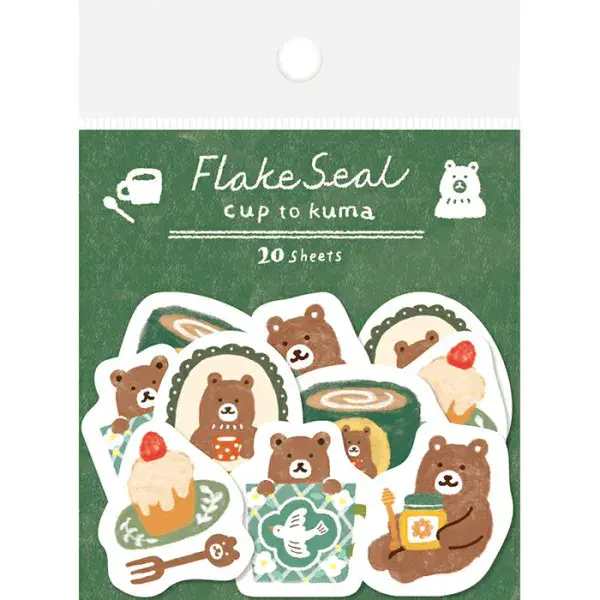 Furukawa - Flake Seal Stickers - Winter Edition - Cup & Bear