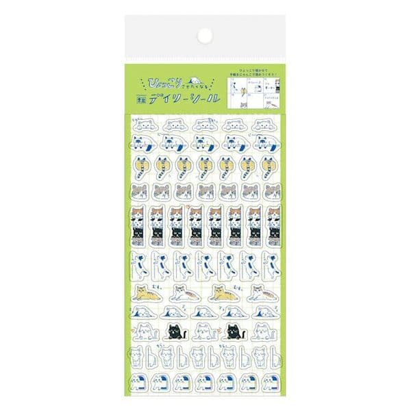 Furukawa - Sticker Sheet - Ibiyori Daily Seal: Hyokkori Nyanko